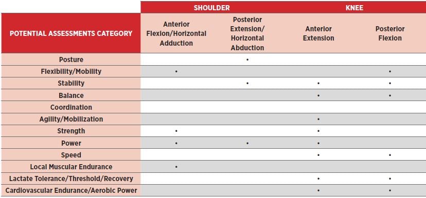 Table 2. Assessment Battery Matrix Sample