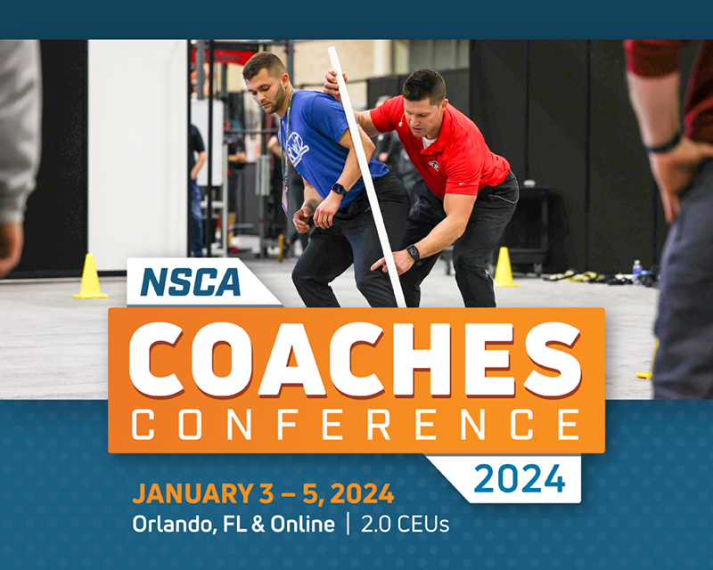 NSCA Coaches Conference 2024 January 35 Virtual