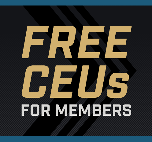 Free CEUs for members graphic