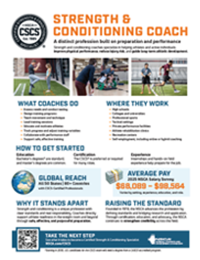 Strength and Conditioning Coach FAQ sheet